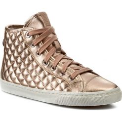 Sneakersy GEOX - D New Club A D4258A 000NF C8182 Skin. Brązowe półbuty damskie Geox, ze skóry ekologicznej. W wyprzedaży za 179,00 zł.