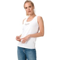 GAS Catye Podkoszulek Biały. Białe podkoszulki damskie Gas, l, z aplikacjami, z elastanu, bez kołnierzyka. Za 169,95 zł.