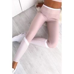 Leginsy TIAMA. Różowe legginsy sportowe damskie Leginsy TIAMA, s, bez wzorów. W wyprzedaży za 49,00 zł.