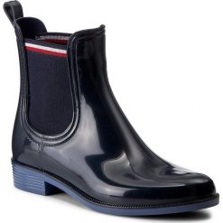 Buty zimowe damskie: Kalosze TOMMY HILFIGER – Odette 11R FW0FW01526 Midnight 403