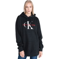 Calvin Klein Bluza Czarny. Czarne bluzy damskie Calvin Klein, l, z nadrukiem, z bawełny, bez rękawów, bez kaptura. Za 485,95 zł.