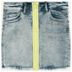 Kids Only - Spódnica dziecięca 128-164 cm. Niebieskie spódniczki dziewczęce Kids Only, na co dzień, bez wzorów, z bawełny, z podwyższonym stanem, mini, proste. Za 129,90 zł.