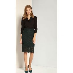 Koszula długi rękaw damska. Czarne koszule damskie Top Secret, do pracy, na lato, z aplikacjami, eleganckie, z klasycznym kołnierzykiem, z długim rękawem. W wyprzedaży za 39,99 zł.