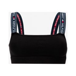 Tommy Hilfiger Biustonosz Czarny. Czarne biustonosze TOMMY HILFIGER, bez wzorów, z elastanu. Za 163,95 zł.