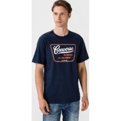 Converse Koszulka Niebieski. Niebieskie podkoszulki męskie Converse, s, z nadrukiem, z bawełny, z krótkim rękawem. Za 119,95 zł.