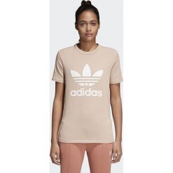Koszulka adidas W Trefoil (CV9894). Szare bluzki damskie marki Adidas, z bawełny. Za 64,99 zł.