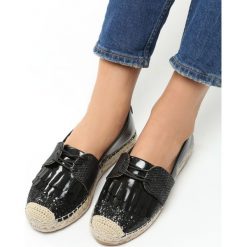 Espadryle damskie: Czarne Espadryle Amazing Race