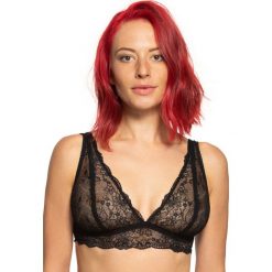 Biustonosz Brenda Bralette. Różowe biustonosze marki Gaia, w paski, z koronki. Za 72,99 zł.