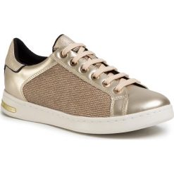 Sneakersy GEOX - D Jaysen D D021BD 0ASAJ C2X2L Gold/Lt Gold. Żółte półbuty damskie Geox, na co dzień, bez wzorów, ze skóry ekologicznej, bez obcasa, na płaskiej podeszwie, bez zapięcia. W wyprzedaży za 329,00 zł.