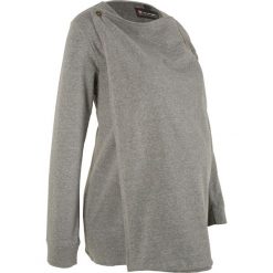 Bluza rozpinana ciążowa i do karmienia piersią bonprix szary melanż. Szare bluzy ciążowe bonprix, melanż. Za 99,99 zł.