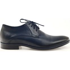 Pantofle męskie Nikopol 1644 granatowe. Półbuty męskie Nikopol, na co dzień, bez wzorów, ze skóry, eleganckie, bez zapięcia. W wyprzedaży za 239,00 zł.