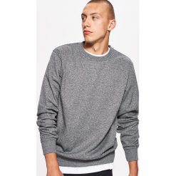 Bejsbolówki męskie: Gładka bluza basic - Szary