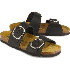 DR. BRINKMANN 701312-1 schwarz, klapki damskie. Klapki damskie Dr. Brinkmann, bez wzorów, ze skóry, bez obcasa. Za 209,90 zł.