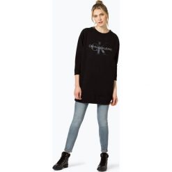 Calvin Klein Jeans - Sukienka damska, czarny. Czarne sukienki damskie z falbanami marki Calvin Klein Jeans, s, z jeansu. Za 379,95 zł.