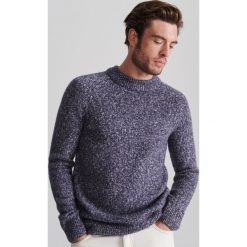Sweter ze stójką - Granatowy. Niebieskie swetry męskie Reserved, s, bez wzorów, ze stójką, bez kaptura. Za 119,99 zł.