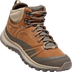 KEEN Terradora Leather Mid Wp W timber/cornstalk US 7 (37,5 EU). Buty sportowe damskie Keen, bez wzorów, ze skóry, eleganckie. W wyprzedaży za 454,00 zł.