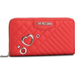 Duży Portfel Damski LOVE MOSCHINO - JC5542PP16LL0500 Rosso. Czerwone portfele damskie marki Love Moschino, ze skóry ekologicznej. Za 429,00 zł.