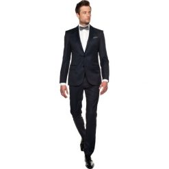 Garnitury: garnitur berck 307 granatowy slim fit