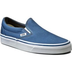 Tenisówki VANS - Classic Slip-On VN-0ENVY Navy. Niebieskie półbuty damskie Vans, bez wzorów, z gumy, bez zapięcia. Za 259,00 zł.