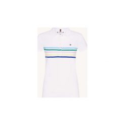 Koszulki polo z krótkim rękawem Tommy Hilfiger WW0WW23706 NEW CHIARA. Białe koszulki damskie TOMMY HILFIGER, xs, bez wzorów, polo, z krótkim rękawem. Za 211,05 zł.