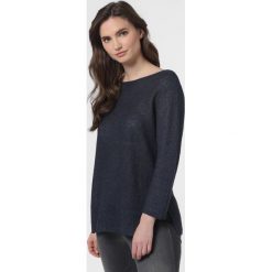 SvB Exquisit - Sweter damski z lnu, niebieski. Niebieskie swetry damskie SvB Exquisit, bez wzorów, bez rękawów, bez kaptura. Za 579,95 zł.