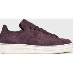 Adidas Originals - Buty Stan Smith New Bold. Fioletowe buty sportowe damskie adidas Originals, bez wzorów, ze skóry, sportowe. W wyprzedaży za 269,90 zł.