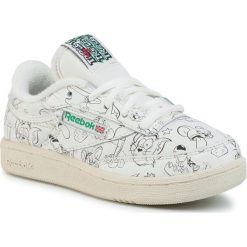 Buty Reebok - Club C 85 Mu FX4013 Chalk/Papwht/Glegrn. Brązowe półbuty dziewczęce Reebok, na sznurówki. Za 269,00 zł.