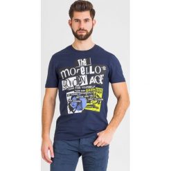 T-SHIRT frankie morello. Niebieskie t-shirty męskie Frankie Morello, xxl, bez wzorów, bez kołnierzyka. Za 449,00 zł.