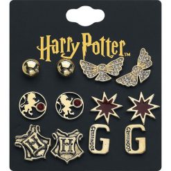 Harry Potter Gryffindor Kolczyki - Earpin złoty. Żółte kolczyki damskie Harry Potter, złote. Za 79,90 zł.