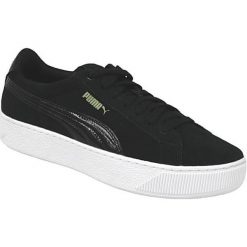 Puma Vikky Platform 363287-05 42 Czarne. Czarne buty sportowe damskie Puma, bez wzorów, ze skóry, sportowe, puma vikky. W wyprzedaży za 189,99 zł.