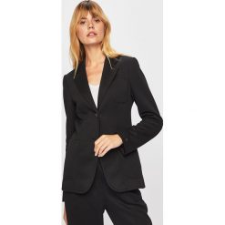 Tommy Hilfiger - Żakiet. Czarne marynarki damskie TOMMY HILFIGER, bez wzorów, z poliesteru. Za 769,90 zł.