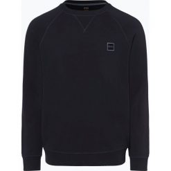 BOSS Casual - Męska bluza nierozpinana – Wyan, niebieski. Niebieskie bluzy męskie marki BOSS Casual, l, prążkowane. Za 299,95 zł.