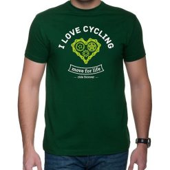 Koszulka T-SHIRT. I love cycling. Szare t-shirty męskie z nadrukiem Pakamera, m. Za 85,00 zł.