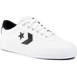 Sneakersy CONVERSE - Courtlandt Ox 161602C White/Black/Black. Białe półbuty damskie Converse, z gumy. W wyprzedaży za 159,00 zł.
