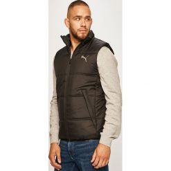 Puma - Bezrękawnik. Czarne płaszcze męskie Puma, s, bez wzorów, z poliesteru, bez kaptura. W wyprzedaży za 259,90 zł.