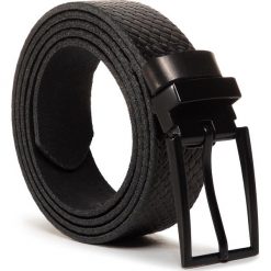 Pasek Męski GINO ROSSI - 3M2-008-SS20 r. M Black. Czarne paski męskie Gino Rossi, w paski, ze skóry. W wyprzedaży za 69,99 zł.