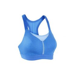 Stanik do biegania CONFORT. Niebieskie biustonosze sportowe damskie KALENJI, s, z elastanu, do biegania. Za 69,99 zł.