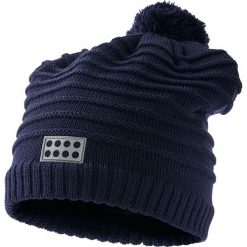 Czapka "Alfred 722" w kolorze granatowym. Niebieskie czapeczki niemowlęce Legowear, z wełny. W wyprzedaży za 47,95 zł.