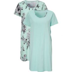 Cellbes Koszula nocna 2 Pack jasnozielony we wzory female zielony/ze wzorem 34/36. Zielone koszule nocne damskie Cellbes, bez wzorów, z dżerseju, bez kołnierzyka, bez rękawów. W wyprzedaży za 60,00 zł.