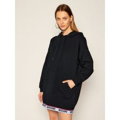 Bluza Moschino Underwear & Swim 1703 9006. Czarne bluzy damskie Moschino Underwear & Swim, l, bez wzorów, bez rękawów, bez kaptura. Za 799,00 zł.
