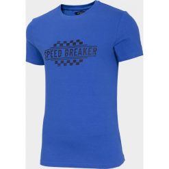 T-shirt męski TSM602 - niebieski - Outhorn. Niebieskie koszulki męskie Outhorn, m. W wyprzedaży za 19,99 zł.