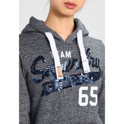 Bluzy damskie: Superdry TEAM COMETS SEQUIN HOOD Bluza z kapturem eclipse navy grindle