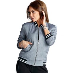 Kurtka w kolorze szarym. Szare kurtki damskie Far Far Fashion, Ryłko by Agnes&Paul, bez wzorów, z kaszmiru, bez kaptura. W wyprzedaży za 104,95 zł.