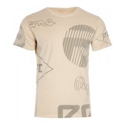 Pepe Jeans T-Shirt Męski Jost M Beżowy. Brązowe koszulki męskie marki Pepe Jeans, m, z nadrukiem, z jeansu. W wyprzedaży za 147,00 zł.