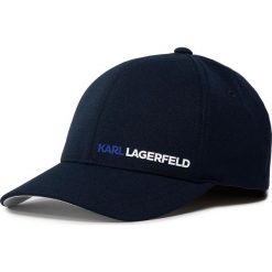 Czapka z daszkiem KARL LAGERFELD - 805611 501118 Midnight Blue 690. Niebieskie czapki męskie KARL LAGERFELD, bez wzorów, z elastanu. Za 249,00 zł.