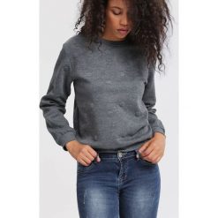 Bluzy rozpinane damskie: Ciemnoszara Bluza Half A Minute