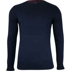 Ciemny Granatowy Sweter Męski -BRAVE SOUL- 100% Bawełna, Okrągły Dekolt, Jednokolorowy SWBRSAW19TESTAMENTdknavy. Niebieskie swetry męskie Brave Soul, m, bez wzorów, z bawełny, eleganckie, z okrągłym kołnierzem, bez kaptura. Za 79,00 zł.