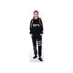 Spodnie dresowe damskie: BLACK SWEATPANTS „LUCK IS ON MY SIDE”