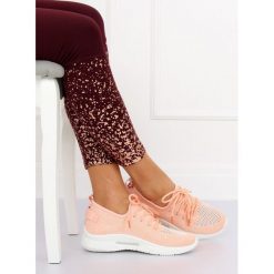 Buty sportowe różowe ROWENE. Różowe buty sportowe damskie FunKee.pl, bez wzorów, z tkaniny, sportowe, na fitness i siłownię. Za 87,99 zł.
