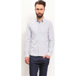 Koszula długi rękaw męska slim fit. Szare koszule męskie Top Secret, m, bez wzorów, z bawełny, klasyczne, z klasycznym kołnierzykiem, z długim rękawem. W wyprzedaży za 59,99 zł.